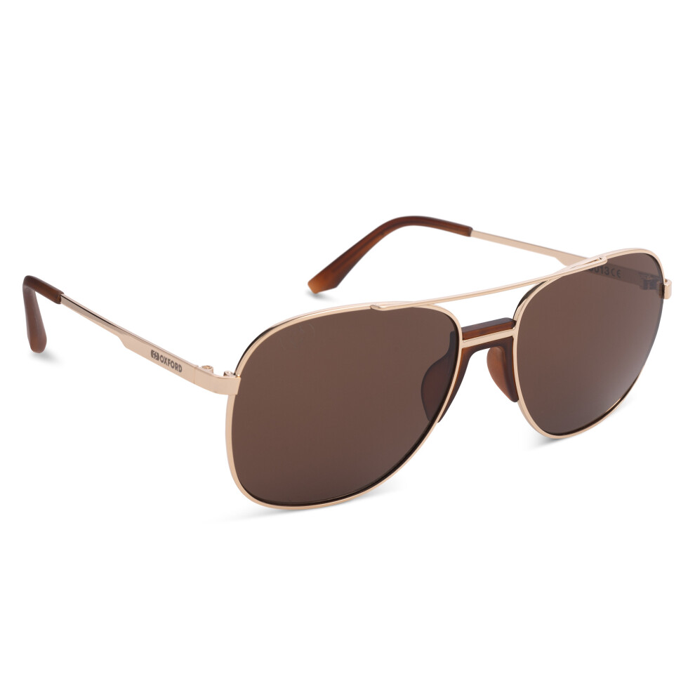 Oxford Force One Gold Metal Frame Brown Lens Sunglasses Brown,Gold 5030009454769