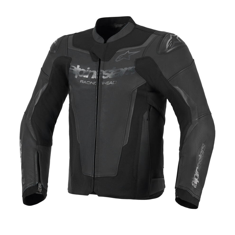 Alpinestars Black Gp Force V2 Leather Jacket 56