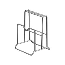 Stainless Steel Kitchen Organizer with Knife and Pot Lid Holder, SpaceSaving Drain Board Rack