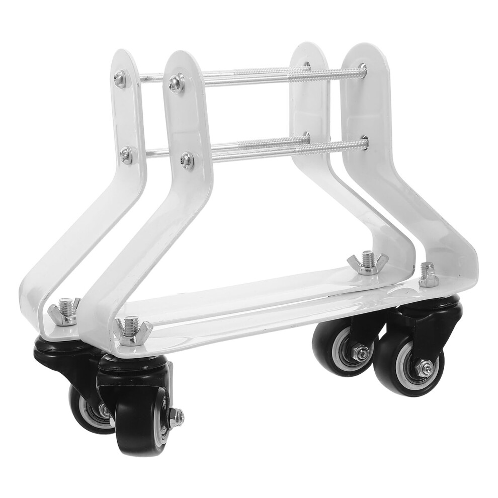 Radiator Base Swivel Casters With Brakes 2Pack For Electric Heaters, Bracket Replacement Wheels, Steel Frame 9187378944080