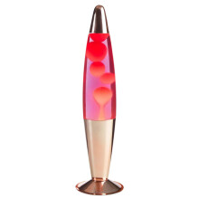 16 Inch Purple Wax Blue Liquid Lava Lamp with Black Base, Calming Galaxy Volcano Light for Bedroom