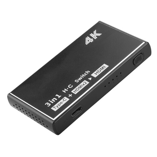 Διακόπτης HDMI με τηλεχειριστήριο υπερύθρων Υποστήριξη HDR, γρήγορη μετάδοση 1