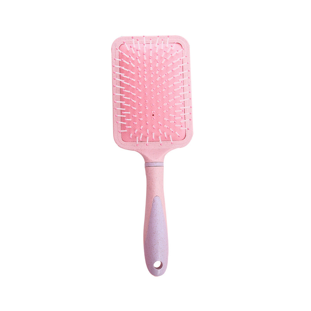 Scalp Massage Detangler, Natural Wheat Straw Portable Hair Comb For Men Women, With Soft IntelliFlex Bristles And Non-Slip Grip, Go Green Detangler F