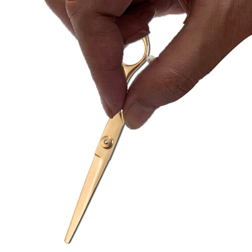 O sonho de qualquer cabeleireiro: Tesoura de corte de cabelo de 15 cm (6 polegadas), com lâminas micro serrilhadas inclusas. Kit profissional com 2