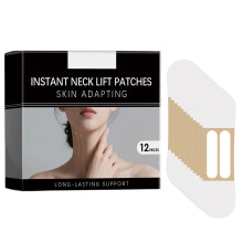Neck Lift Tape for Women Double Chin Lift Invisible Waterproof Adhesive 12 Pack