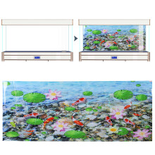 Aquarium Background Sticker PVC 122X50CM Fish Tank Decor Adhesive Backdrop