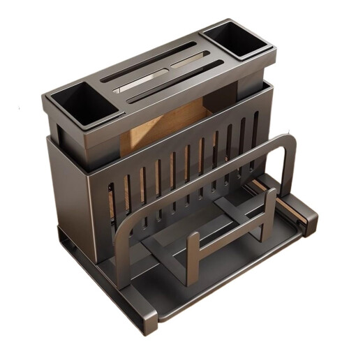AllinOne Kitchen Storage Organizer with Multifunctional Knife and Cutting Board Holder