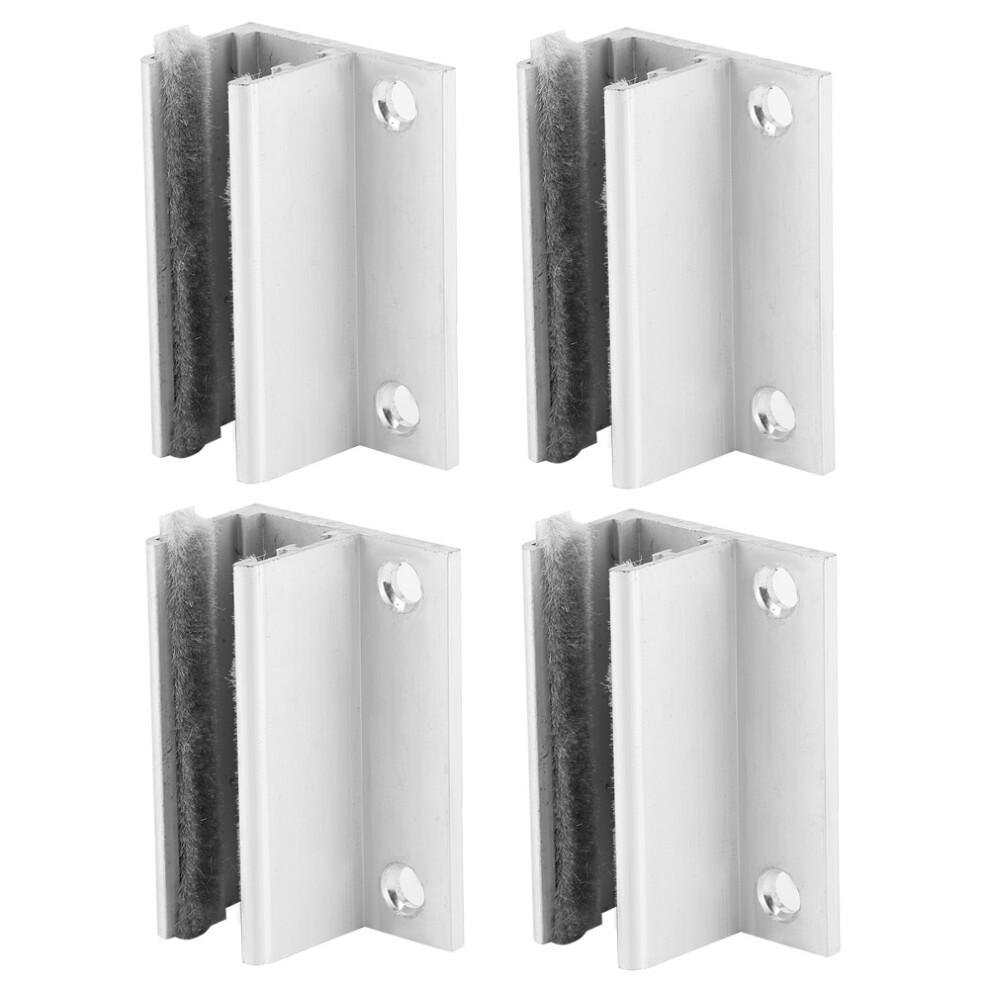 4Pcs Aluminum Door Floor Guide Swing Stopper Adjustable Wheel 6X4x2.6cm 9331379642593