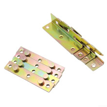 Heavy Duty Bed Rail Brackets Set for Headboard and Footboard, Cold Rolled Steel Connectors, 4pcs