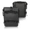 Motorcycle Saddle Bag, Waterproof Frame Crash Bar Compatible Tail  Tool Bag, 2Pc Black 1