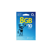O2 Pay As You Go Sim Card, blue
