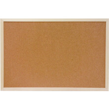 Cork Bulletin Board Double Sided 600x400mm Large Wall Mounted with Natural Pine Wood Frame