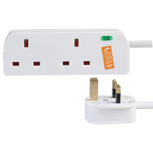 PRO ELEC PELB1950 2 Gang Surge Protected Extension