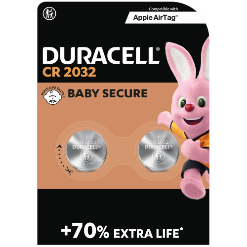 Duracell Duracell CR2032 Lithium Coin Batteries 3V (2 Pack)