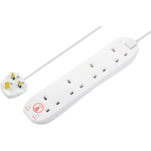 Masterplug Four Socket Extension Lead, 2 Metre Cab