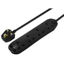 Masterplug Four Socket Extension Lead, 2 Metre Cab