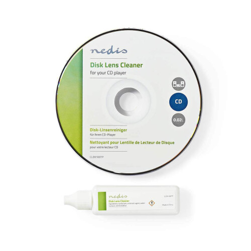 NEDIS Disk Lens Cleaner with Ultra-Thin Brush & 20
