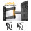 Alphamount TV Wall Bracket for Most 26-60 inch LED 3