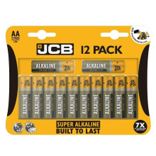 S5334 JCB AA Super Alkaline Batteries - Pack of 12