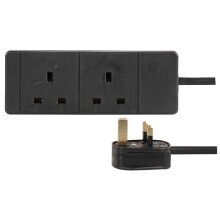 PRO ELEC - Extension Lead, 2 Socket, 10 Metres (Bl