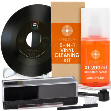 SPINCARE Vinyl Record Cleaning Kit: 5-in-1 LP Clea