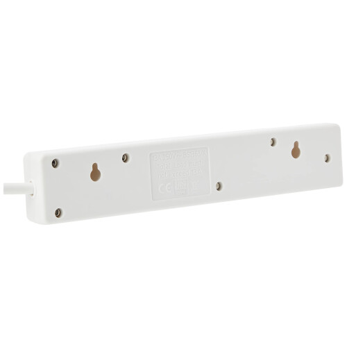 PRO ELEC PELB1904 4 Gang Extension Lead White, 3m 2