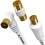 2m TV Aerial Cable with Right Angled Plug + Adapte 1