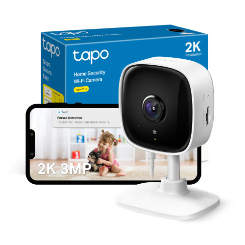 Tapo C110 2K 3MP Indoor Camera House Security, WiF