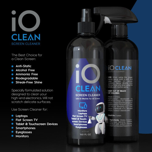 iO Clean Screen Cleaner Spray (16oz - 473ml) – Pro 1