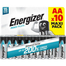 Energizer Max Plus - AA Batteries (10 Pack) - Doub