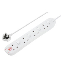 Masterplug Four Socket Extension Lead, 2 Metre Cab