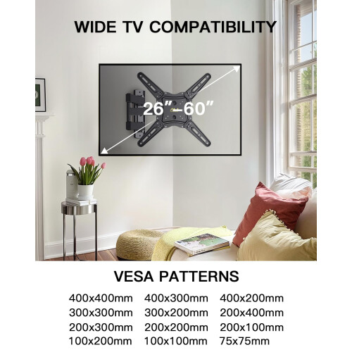Alphamount TV Wall Bracket for Most 26-60 inch LED 1