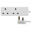 PRO ELEC 2-Gang Extension Lead | 500mm Cable | 13A 1