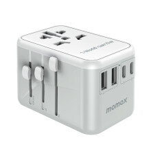 MOMAX Universal Travel Adapter,70W GaN Travel Plug
