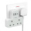 Plug Adapter with 3 USB Plug, TESSAN Double Plug A 1