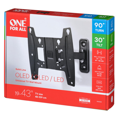 One For All TV Bracket – Swivel (90) Wall Mount – 1