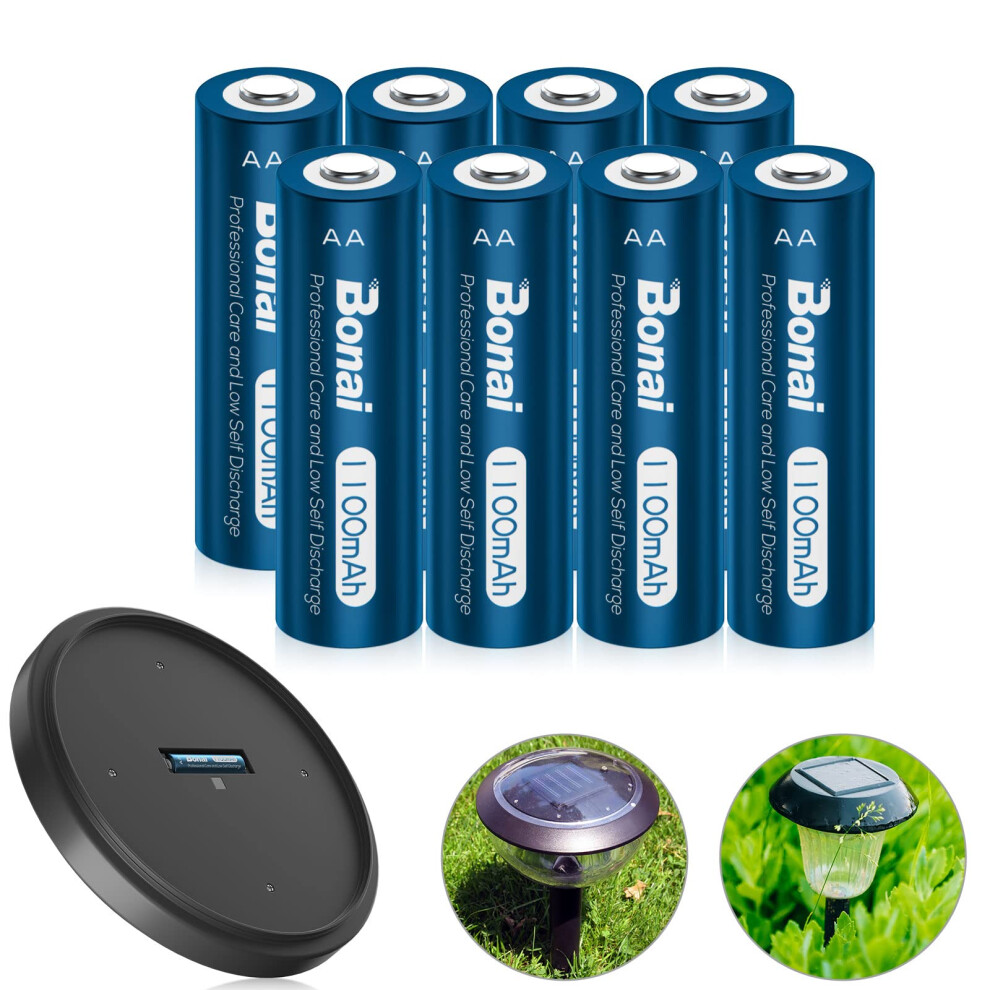 Bonai Rechargeable Aa Batteries, 1.2V Ni-Mh, Pre-C