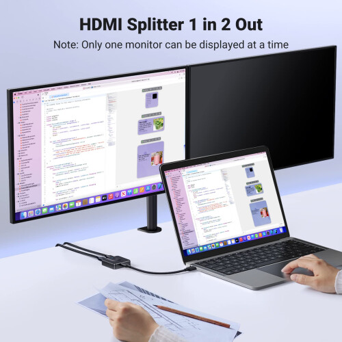 UGREEN HDMI Switch 4K@60Hz, Bi-directional HDMI Sp 2