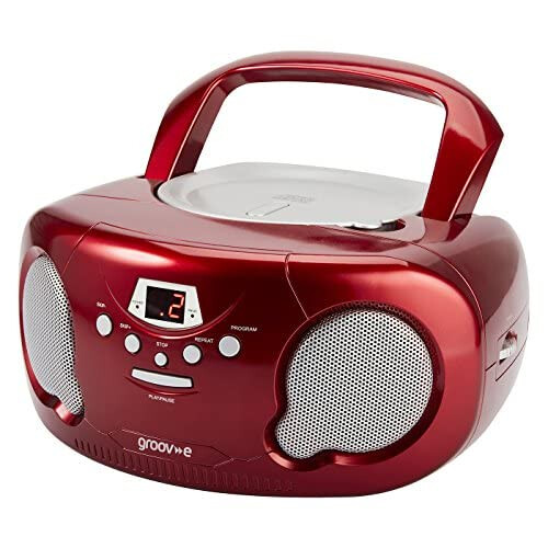 Groov-e Original Boombox - Portable CD Player with 1