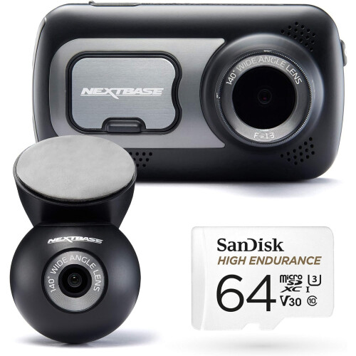 Nextbase Nextbase 522GW Dash Cam Front and Rear Camera - 2K