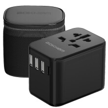 Worldwide Travel Adapter with USB C and A Port, Al