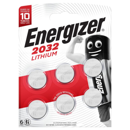 Energizer CR2032 6BL Energizer Batteries ECR2032