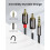 UGREEN RCA to 3.5mm Cable Phono Mini Jack Stereo L 6