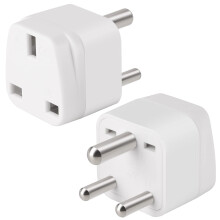 2-Pack UK to India Plug Adapters, TENINYU India Po
