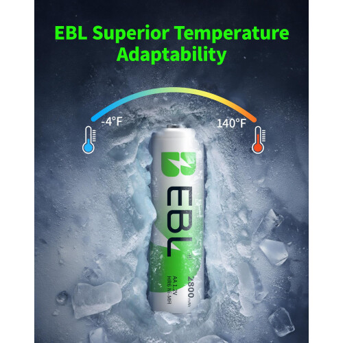 EBL High Capacity 2800mAh AA Rechargeable Batterie 1