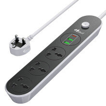 Hulker Extension Lead with USB slots 3 Way 3 USB P