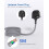 Black 3M Extension Cable, Extension Lead with 6 Wa 6