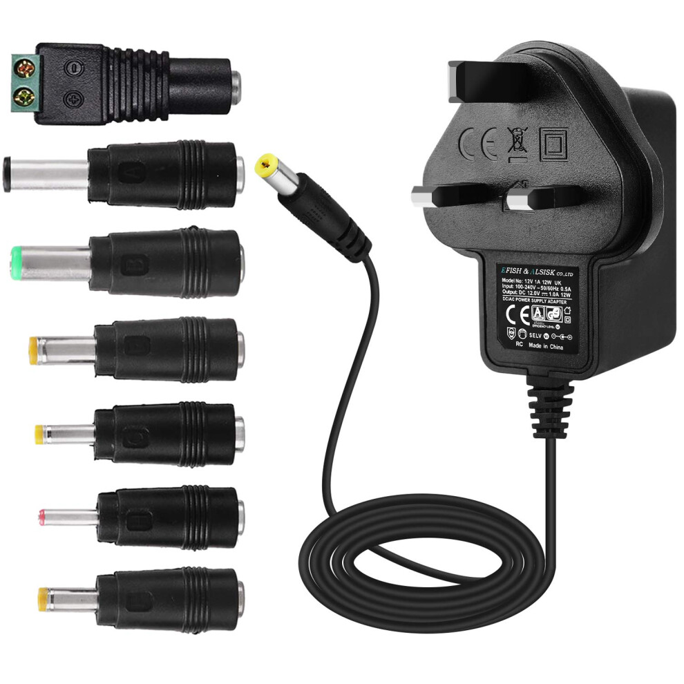 Efish Dc 12V 1A 12W Power Supply Adapter,Cord For 13636883