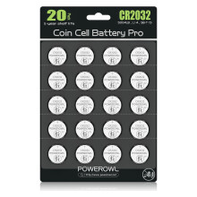 CR2032 Batteries 3V Lithium 20 Pack, POWEROWL High