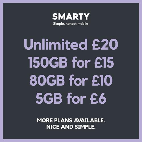 SMARTY SIM Only 1 month flexible plans available 1